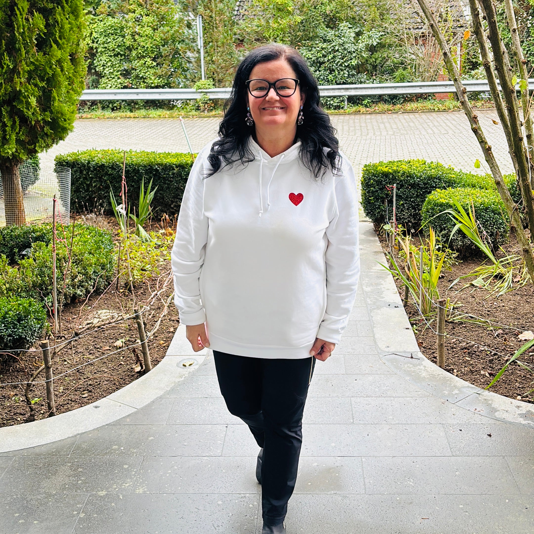 Ski you later Hoodie mit Herz