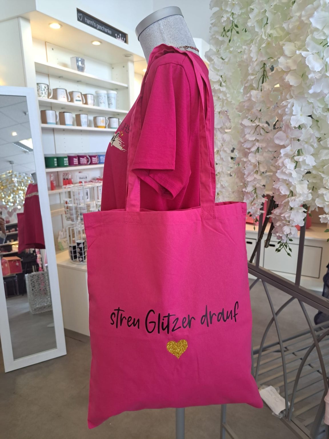 Glitzer Tasche in pink